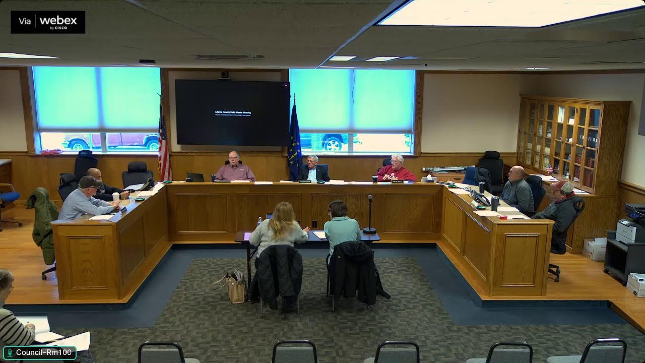 Adams County Solid Waste Management Meeting 01/20/2026