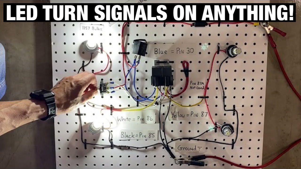 How to Wire LED Turn Signals / Flashers to ANYTHING | Hotrods | Motorcycles | ATVs | Mopeds | Cars