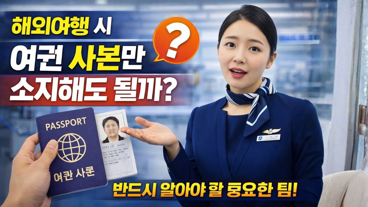 해외여행 시 여권 사본만 소지해도 될까? 반드시 알아야 할 중요한 팁!