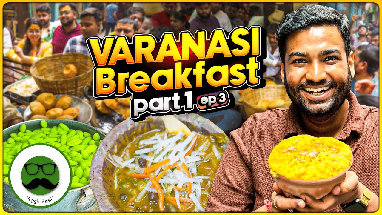 Banaras Breakfast Pt 1| Ram Bhandar  Kachori , Maliyo , Rasvanti Sweets & More | Veggie Paaji Kashi