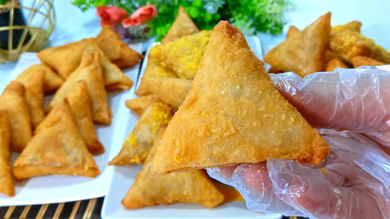 من أهم تفريزات رمضان❗وبدون عجن ولا فرد هتعمليها❗السمبوسه بسرعه الصاروخ❗ اوعدك مش هتبطلي تعمليها كدا
