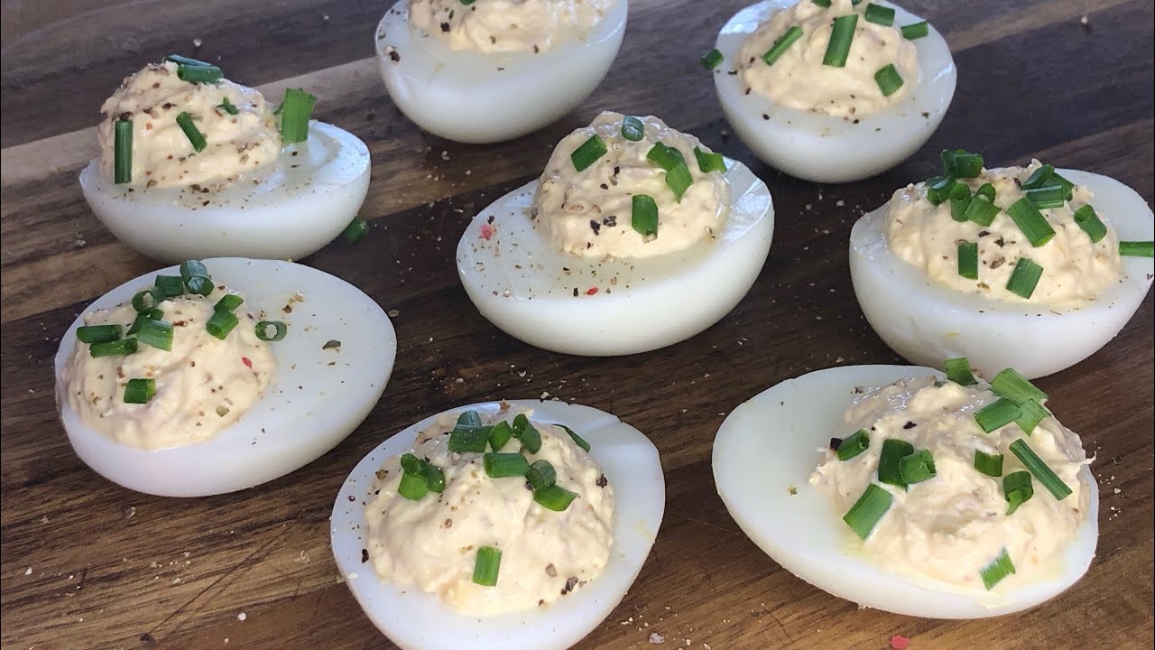 Healthy and delicious mimosa eggs 🥚