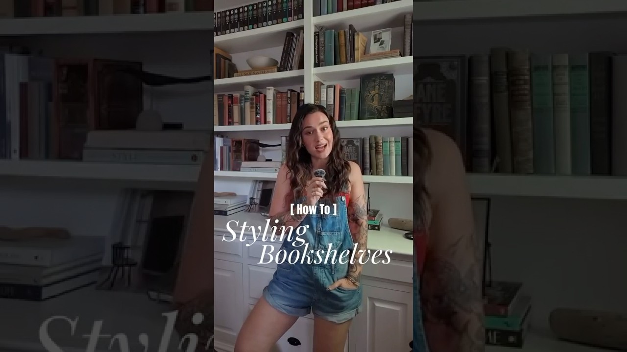 Styling Bookshelves | Ep. 4 #booktube #reading #howto #bookshelves #interiordesign