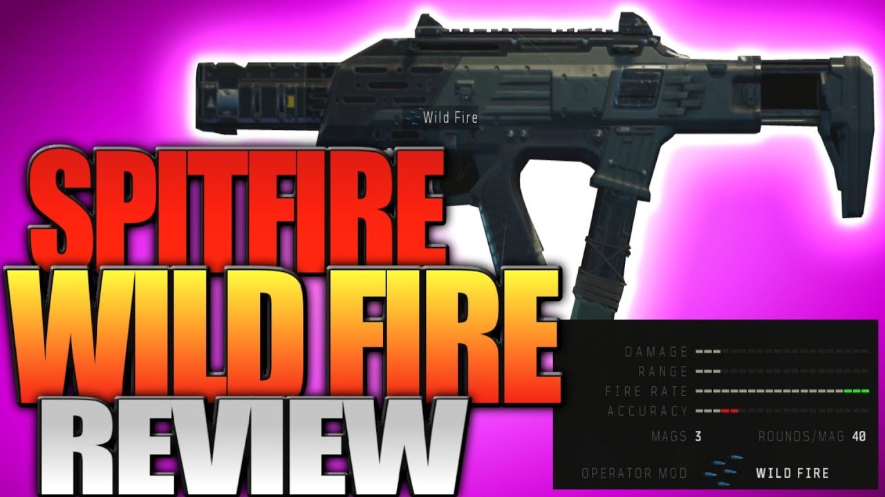 Black Ops 4: Spitfire Wild Fire Review - The Fastest Firing Gun In BO4 ("Wild Fire" Operator Mod)