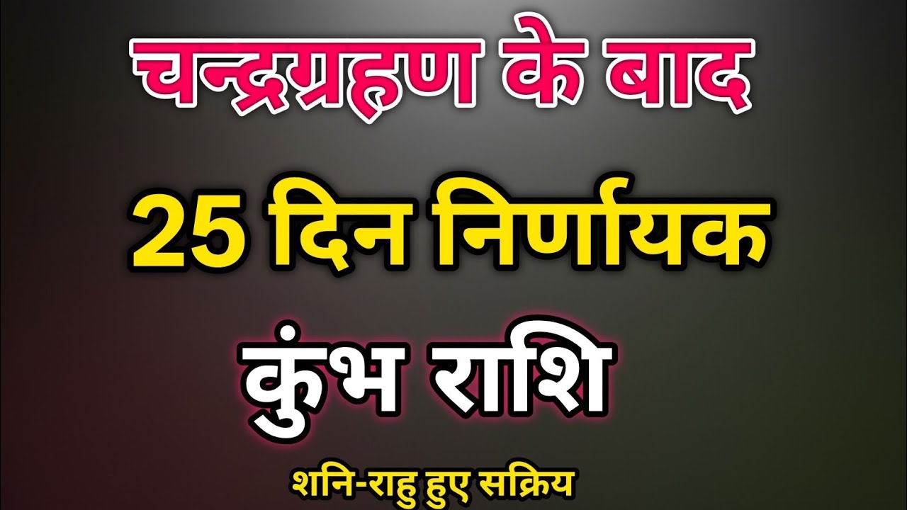 कुंभ राशि: 6 से 31 मार्च तक बड़ा बदलाव | चंद्र ग्रहण के बाद शनि-राहु का असर