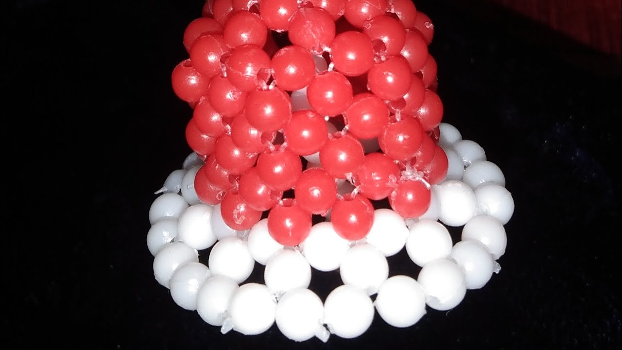 #beaded bell making video#pusala #pearls #craft