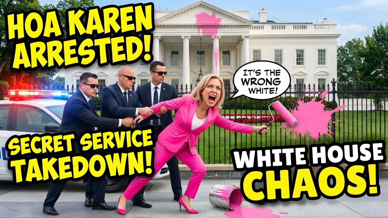 HOA Karen Tried Repainting the White House Pink for &ldquo;HOA Compliance&rdquo; &mdash; Secret Service Arrested Her