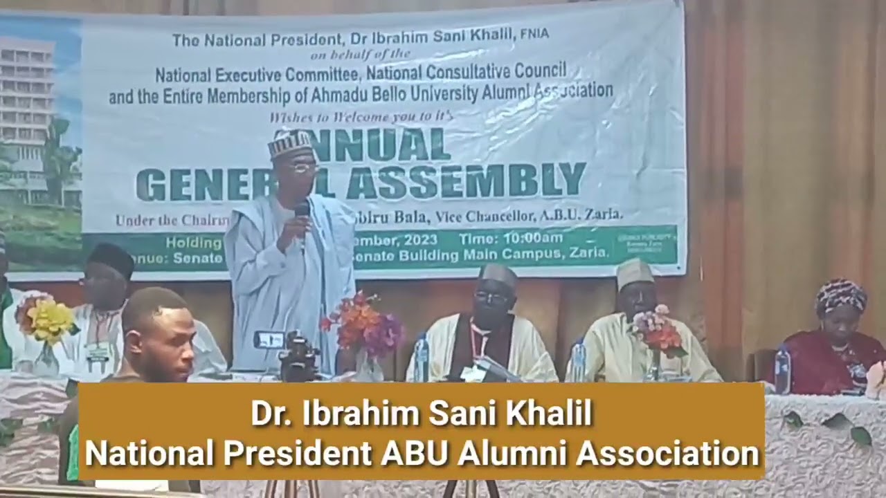 ABU Alumni AGA - President Speaks