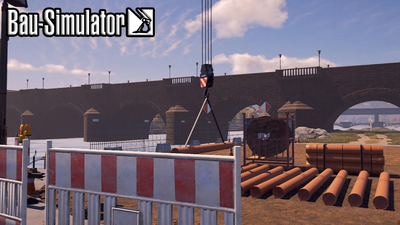 BAU SIMULATOR :#48 Rohre platzieren f&uuml;r das Strandbad | CONSTRUCTION SIMULATOR