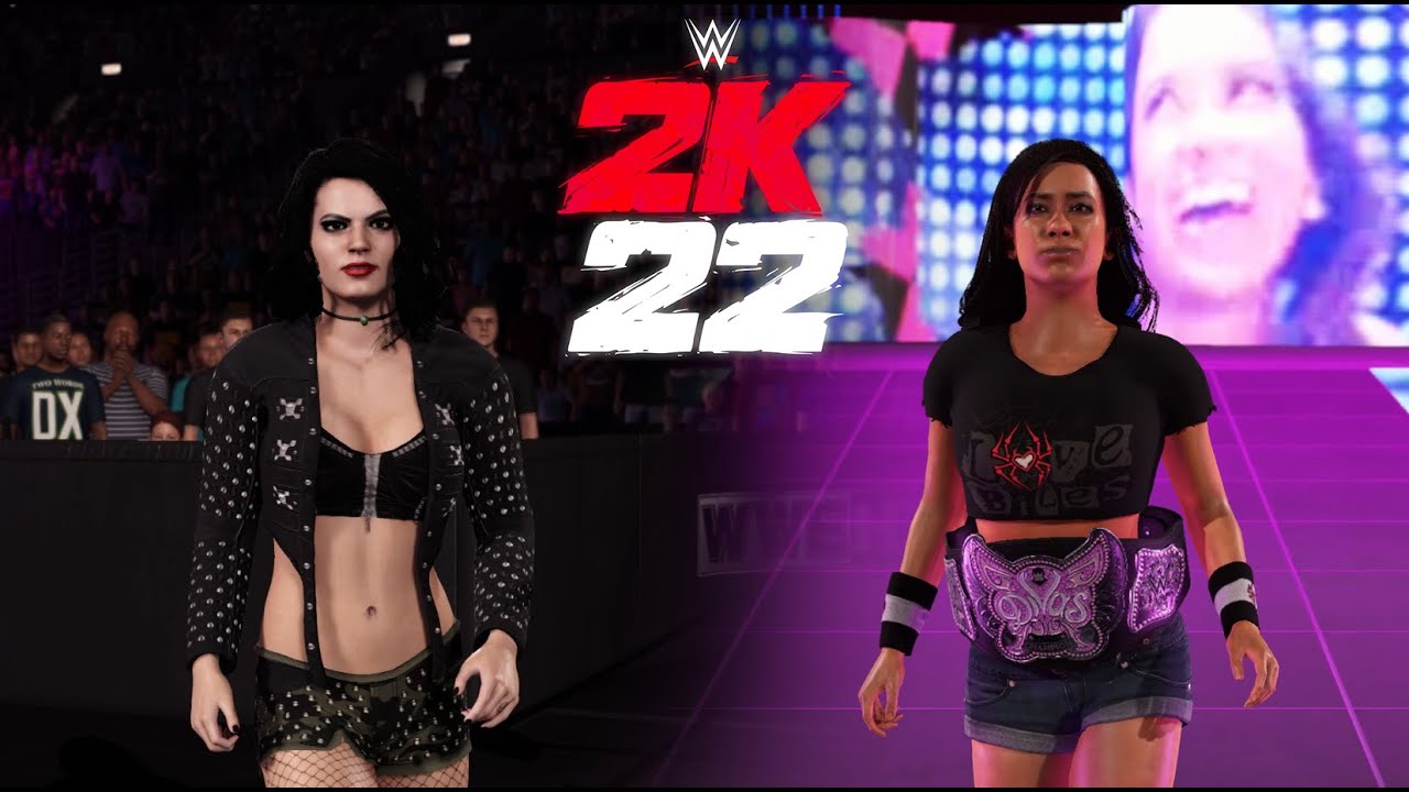 AJ Lee vs Paige For The Divas Championship (WWE 2K22 Mods)
