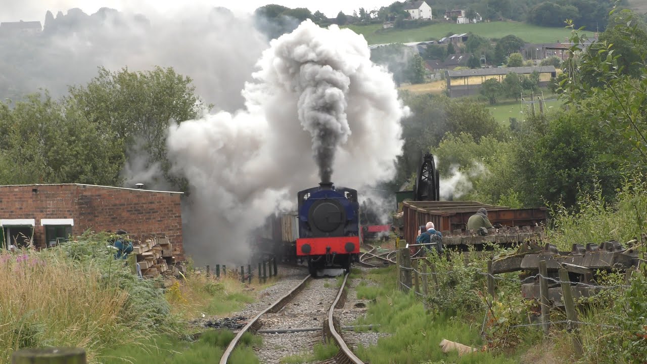 Foxfield Railway - Hunslet Works No.3839 - Wimblebury - Foxfield Colliery Departure - 20th July 2019