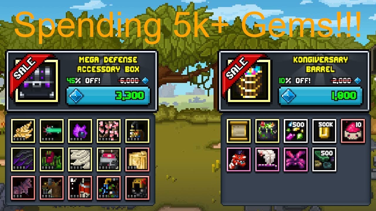 Spending 5k+ Gems!!! - Bit Heroes