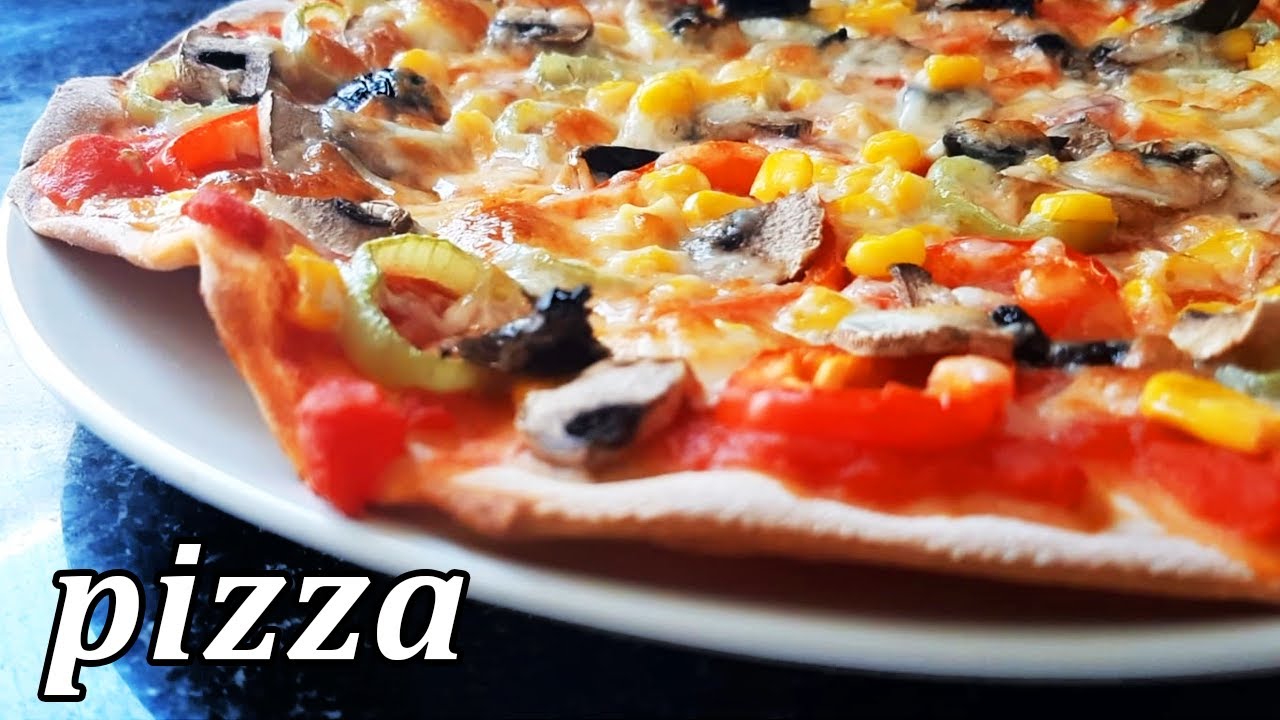 How to Make the Best Homemade Pizza Recipe | Vegetarian Pizza at Home | Veggie Pizza | Spinach Pizza