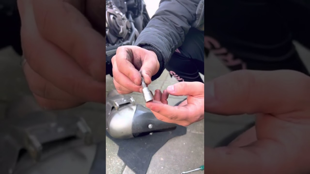 Removing Yamaha mt-07 db killer akrapovic