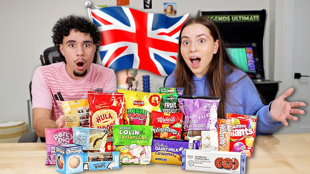 Trying BRITISH SNACKS For The First Time!!