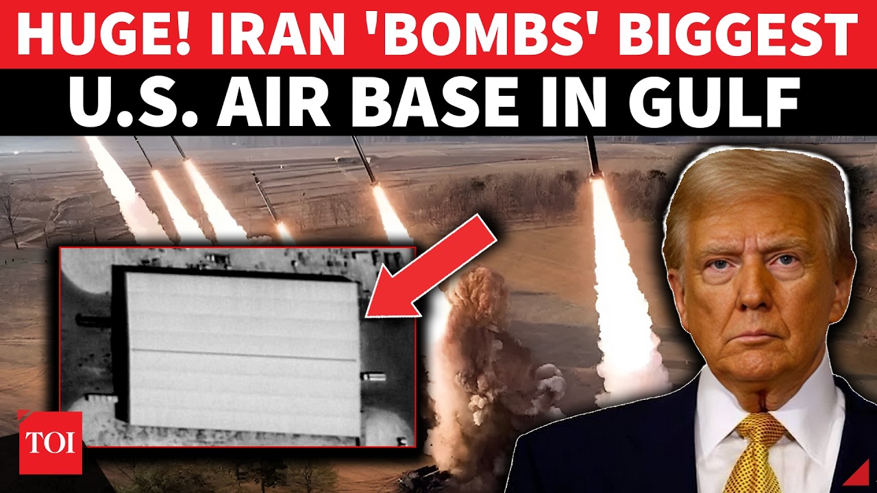 Iran Unleashes FIRESTORM, Biggest US' Gulf Air Base 'UNDER ATTACK'; 'Aircraft Burnt...'