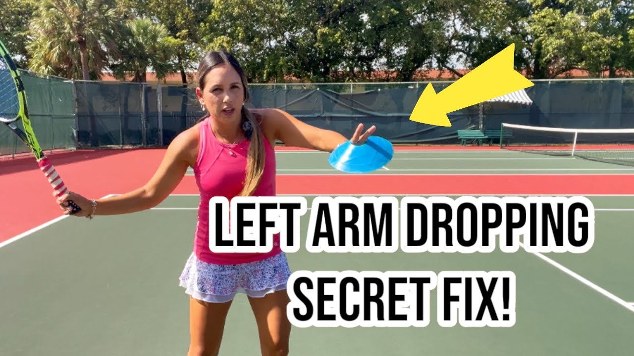 Secrets to Fixing Left Arm Dropping on Forehand - Get Better Power And Balance!
