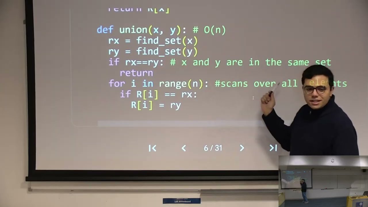 Oxford Algorithms and Data Structures - Lecture 2 - Disjoint Sets with Union