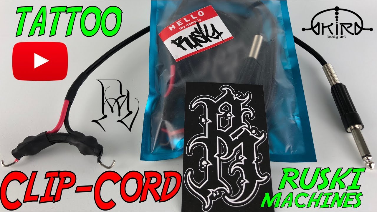 Clip-Cord Tattoo de RUSKI MACHINES video tutorial de Akira Body Art