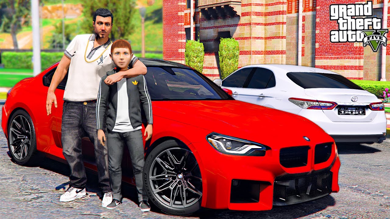 ОТЕЦ И СЫН В GTA 5 - ПРОДАЛ TOYOTA CAMRY 3.5 И КУПИЛ СЫНУ НОВУЮ BMW M2 2023 ГОДА! 🌊ВОТЕР