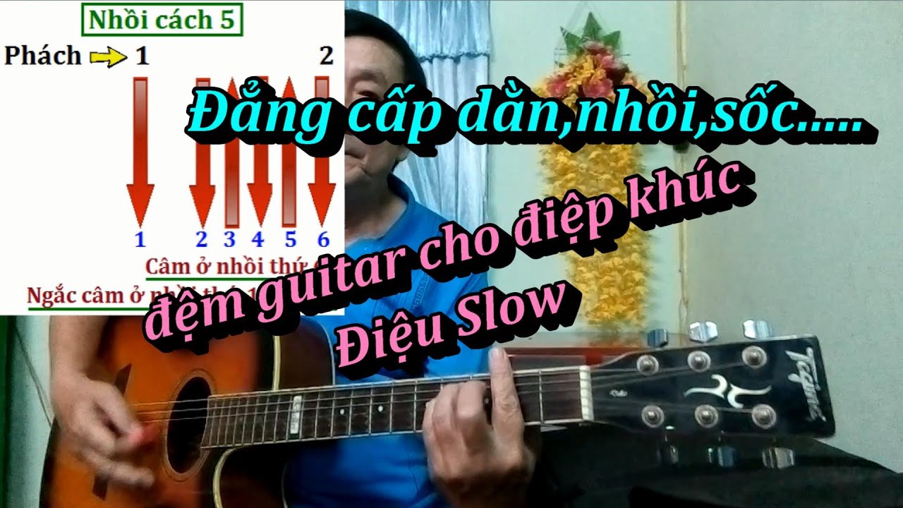 Đẳng cấp dằn,nhồi,sốc…đệm guitar cho điệp khúc điệu slow.