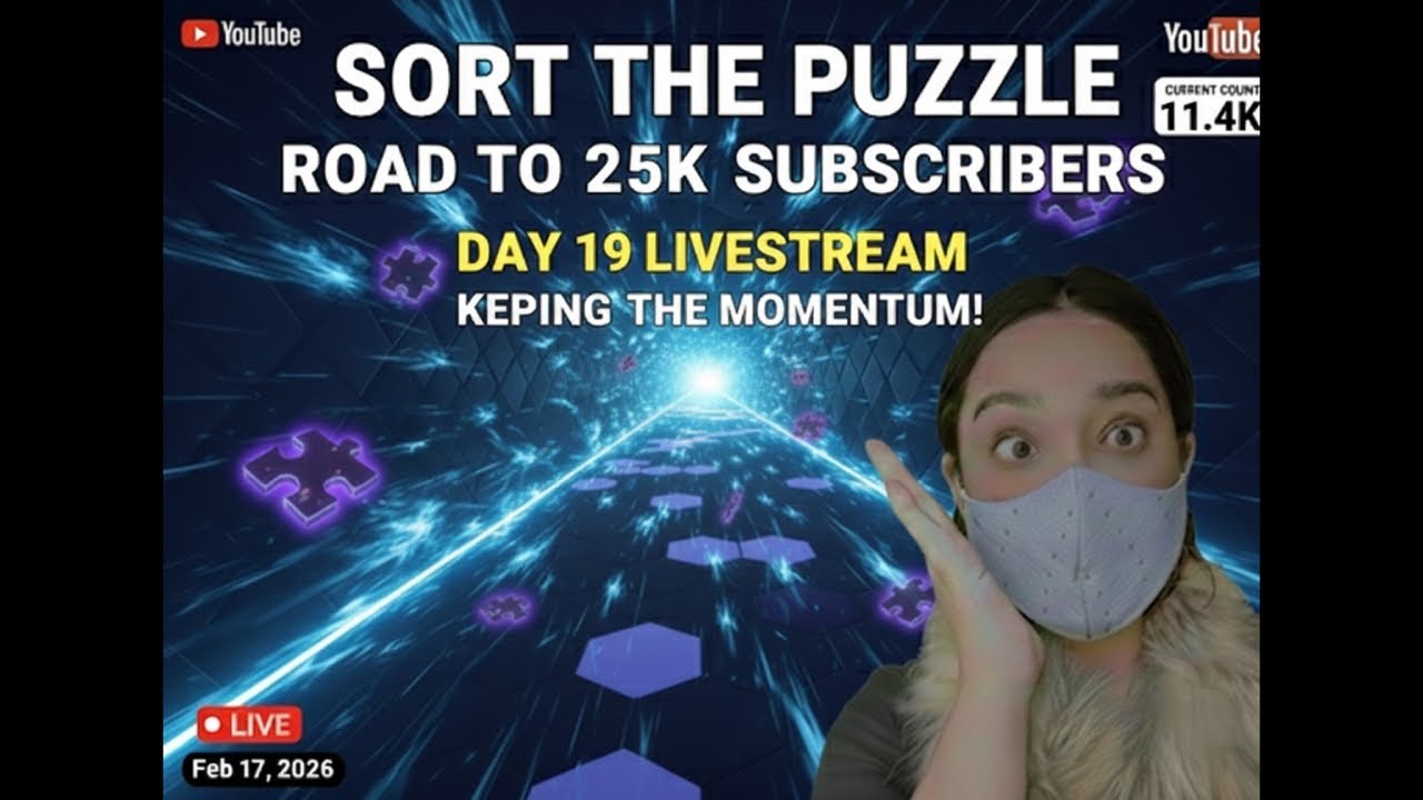 AlayaGame4U is live SORTING THE BALL PUZZLE 🧩 🟢🟣🟠🎾 #livegaming #livestreaming #challenge #games