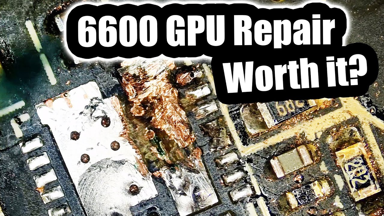 PowerColor Radeon RX 6600 GPU Repair - Is it really worth it?