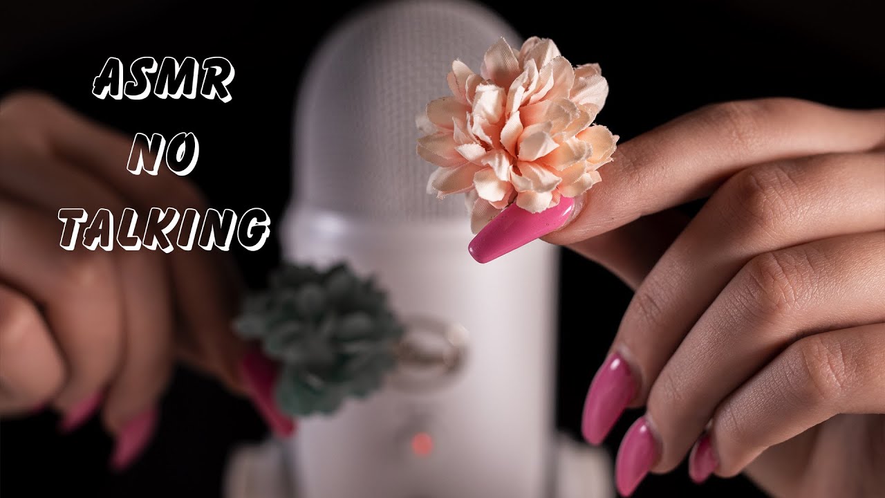 ASMR - Flower Clips 🌸- Very relaxing sounds - Sleep fast tonight | NO TALKING😴
