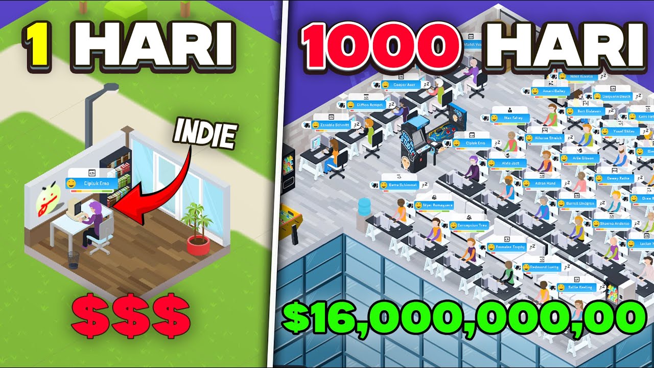 1000 Hari Jadi Developer Game Indie Sampai Punya STUDIO GAME BESAR Di City Game Studio
