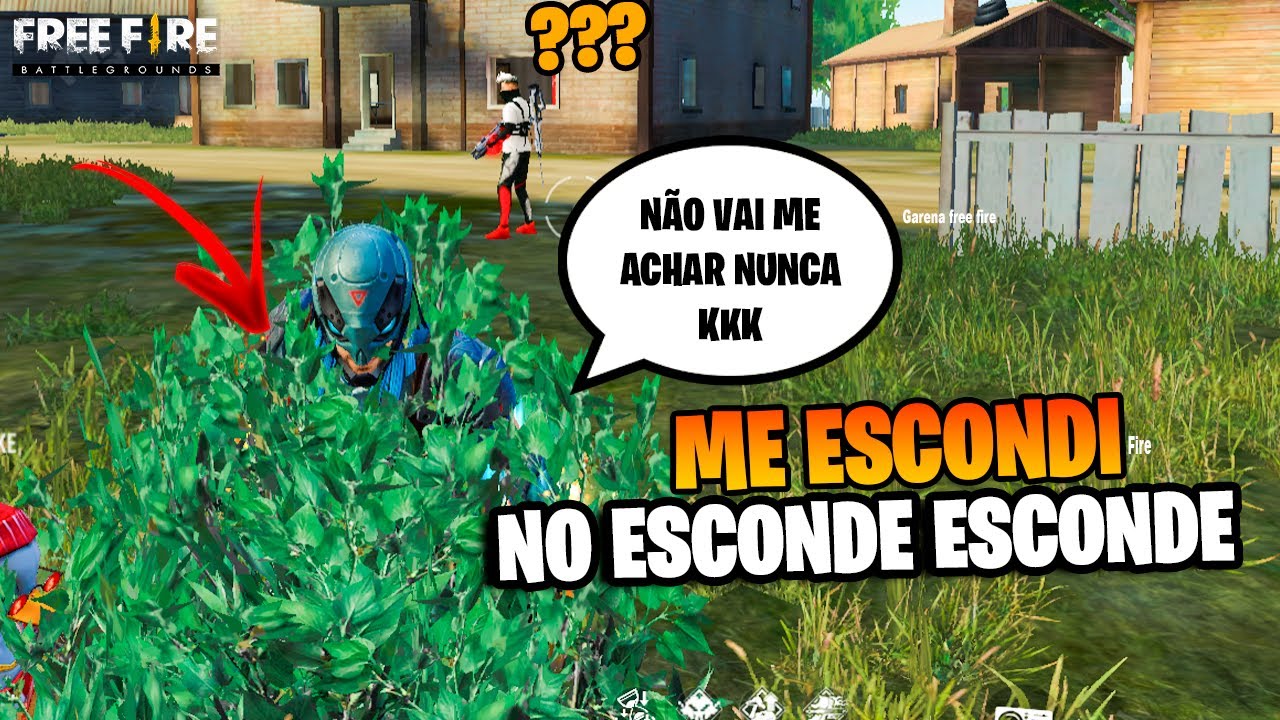 ME ESCONDI NESSE ESCONDE ESCONDE E QUASE FUI ACHADO -  FREE FIRE BIN #freefire #ff