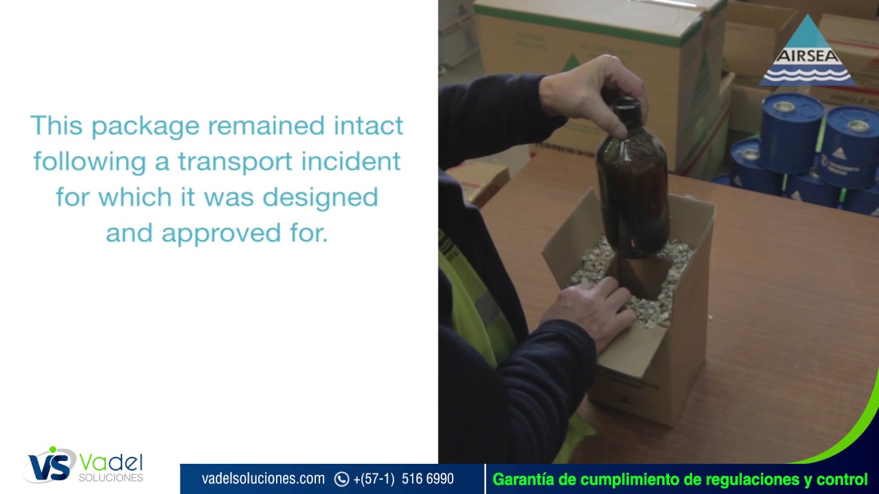 Embalaje para transporte  de sustancias peligrosas