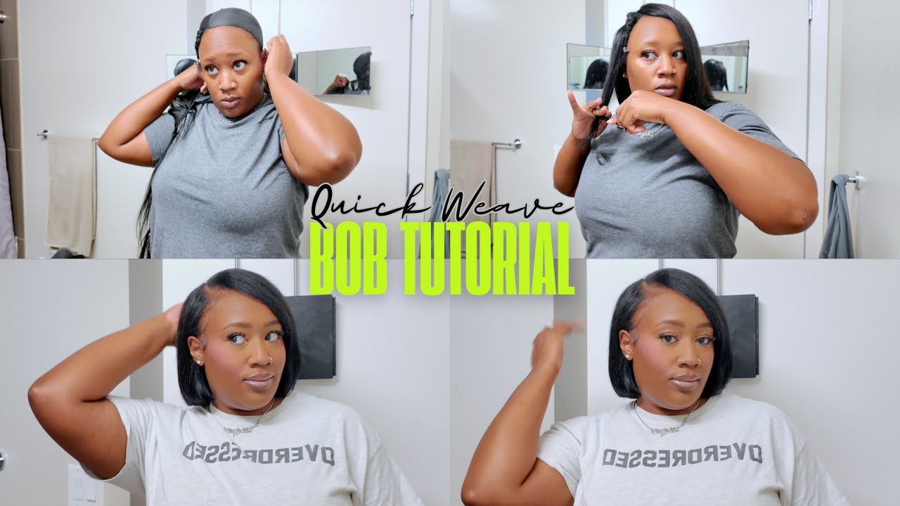 Quick Weave Bob | Braidless Foundation | Shahirah Atiyah