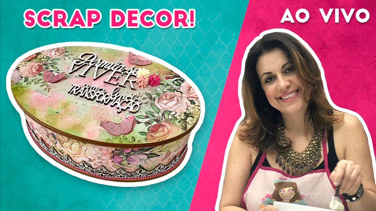 Caixa Oval - Scrap decor