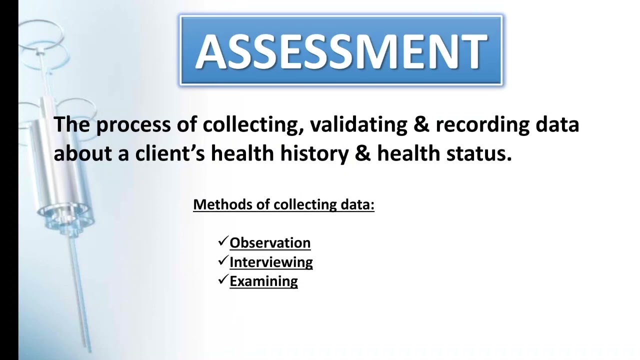 NSG102: Overview on Nursing Process and Introduction to Health Assessment