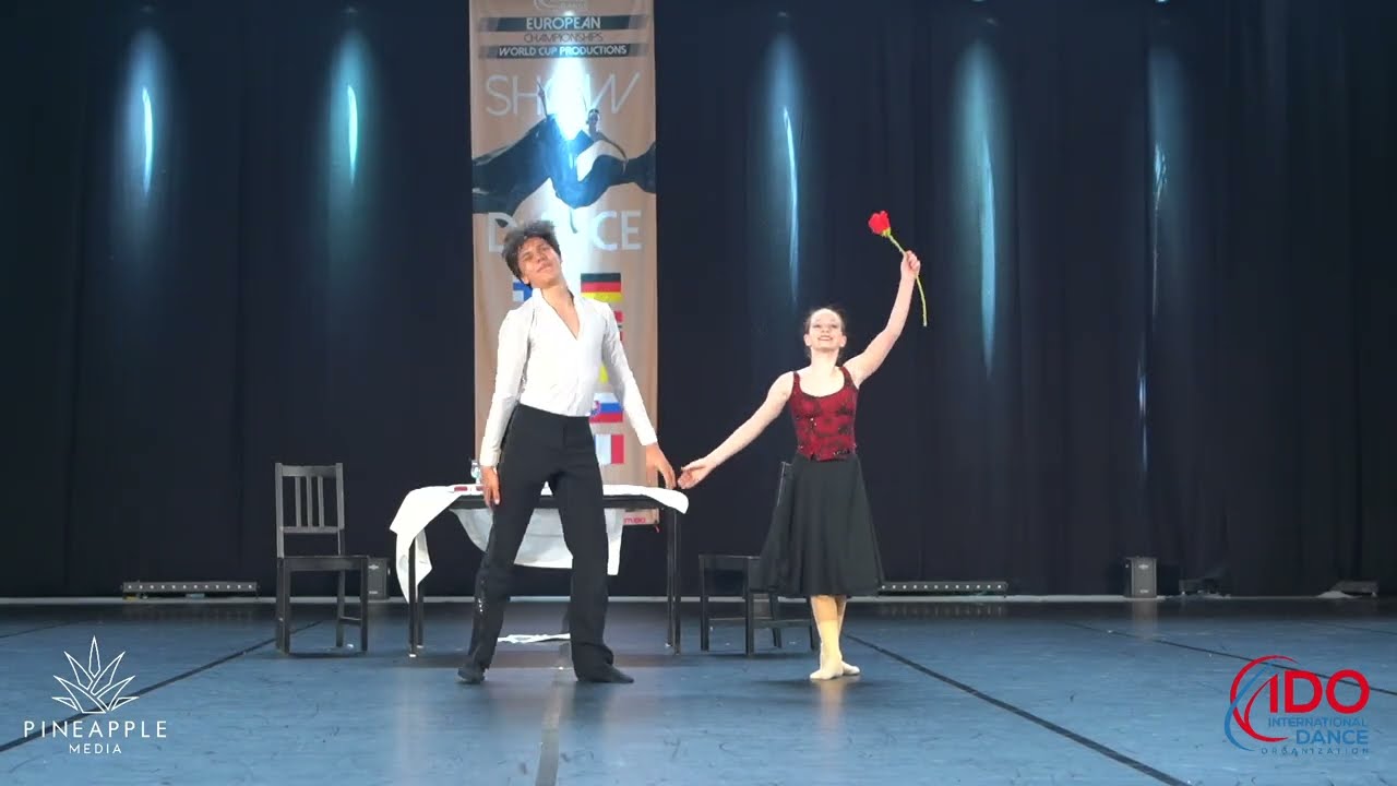 Barbora Rajcany - David Hudak 🥈 Junior 2 Duo, IDO European Show Dance Championships Arnas 2025