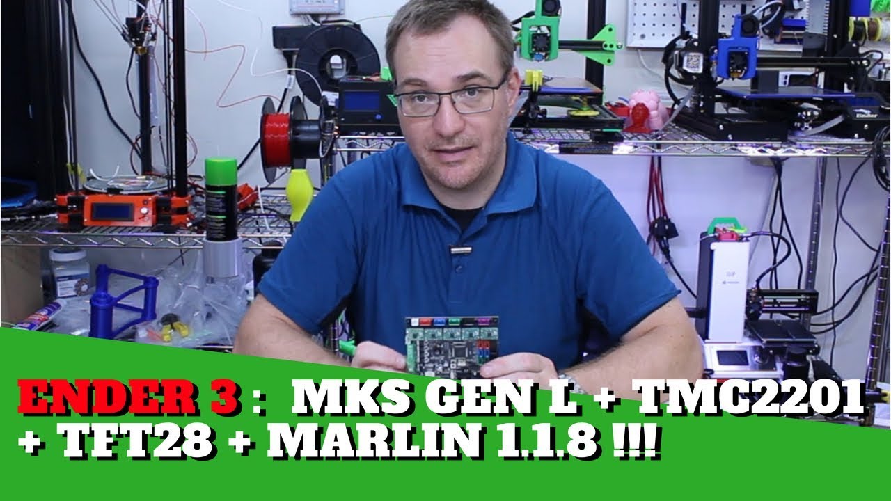 Ender 3 : MKS Gen L + TMC2208 + MKS tft28 et Marlin 1.1.8 !