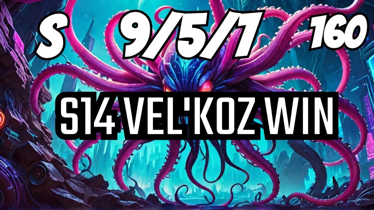 Vel'koz support gameplay Ranked S14 9/5/7 S Vel'KOZ LOL 160 Game, Winning