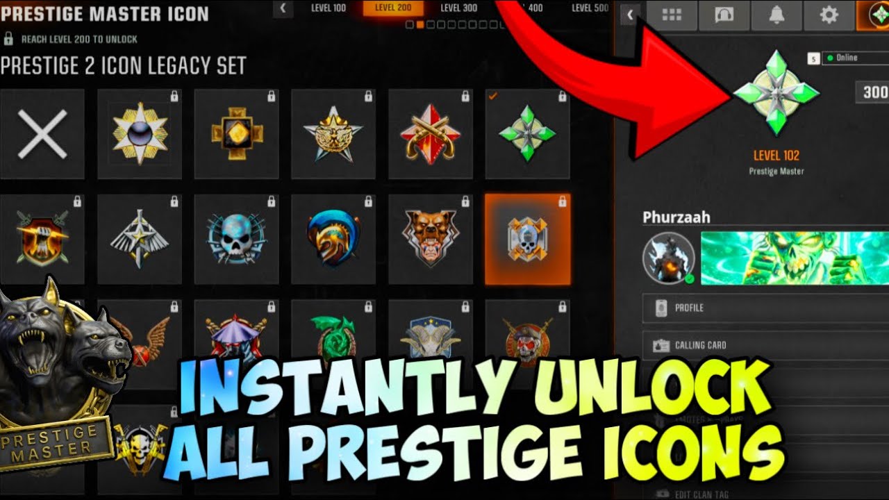 BO6 GLITCH: PRESTIGE MASTER ICON GLITCH (UNLOCK ANY PRESTIGE ICON INSTANTLY BO6)