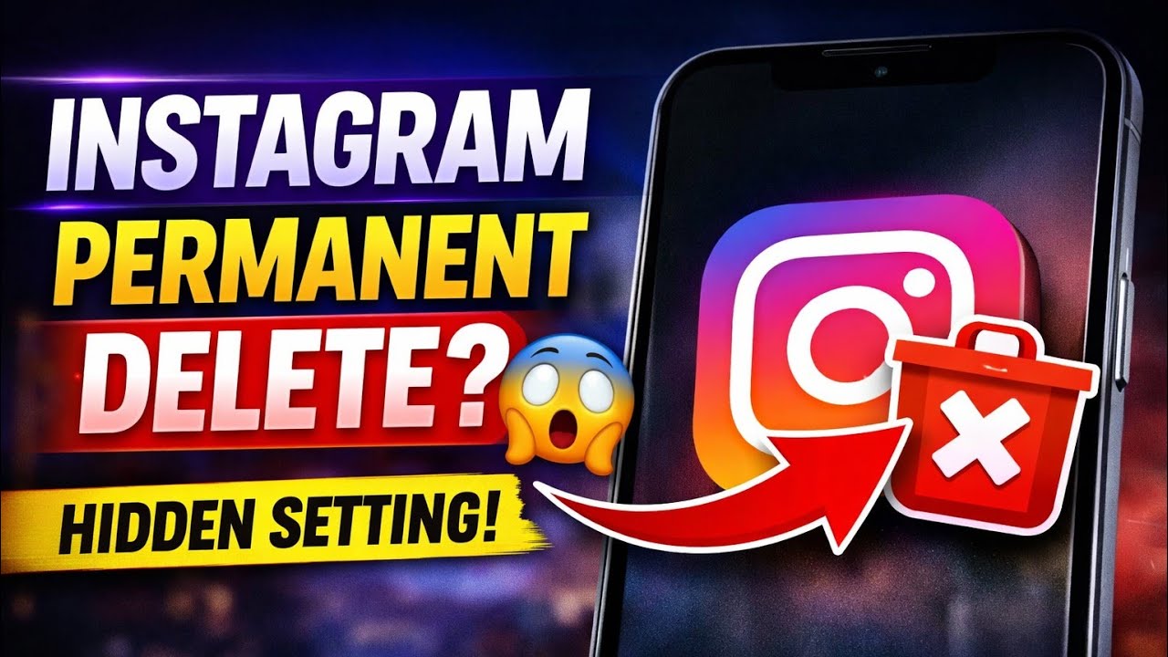 Instagram Account Permanently Delete Kaise Kare | Hidden Setting 2026