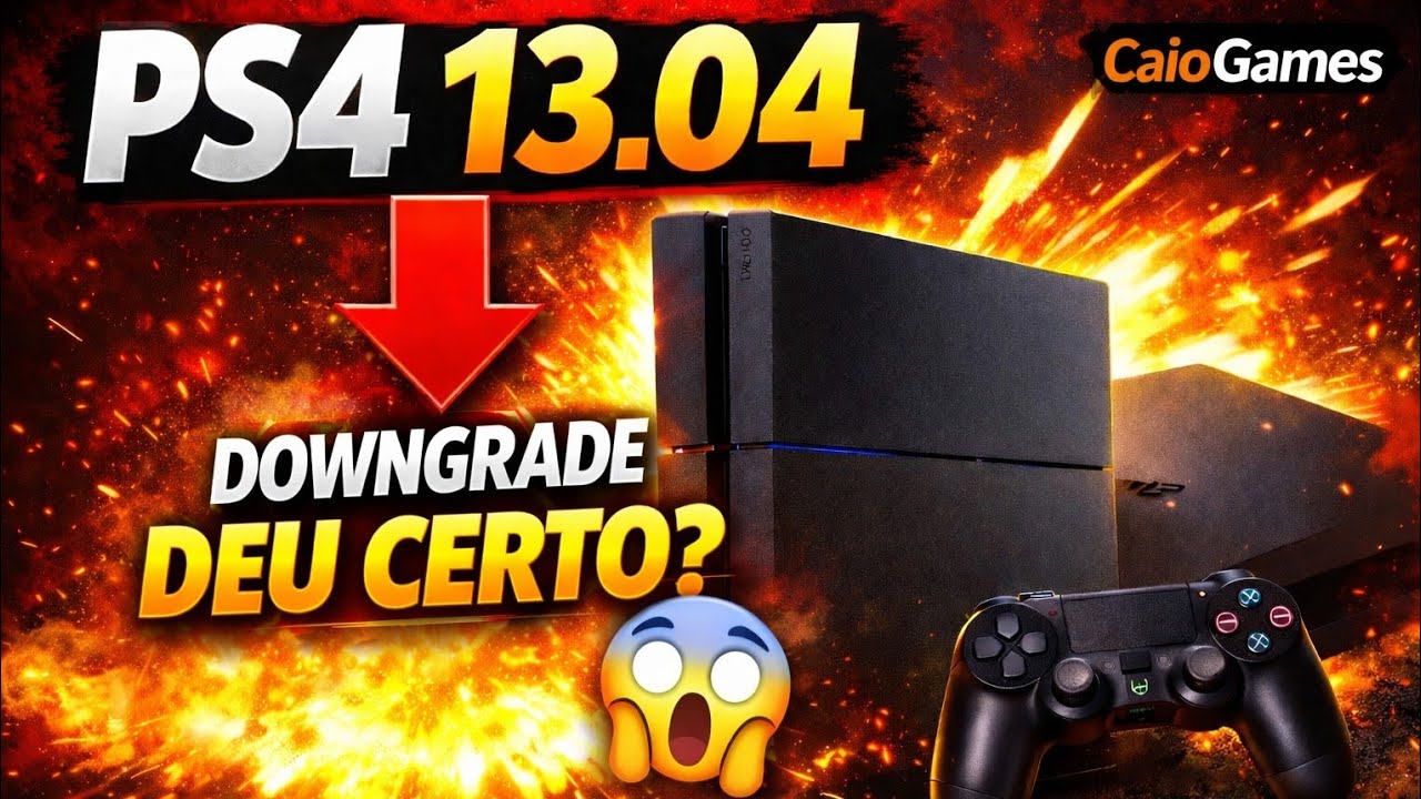DOWNGRADE DO PS4 13.04 FUNCIONA? NESSE CASO, SIM! 😱🔥