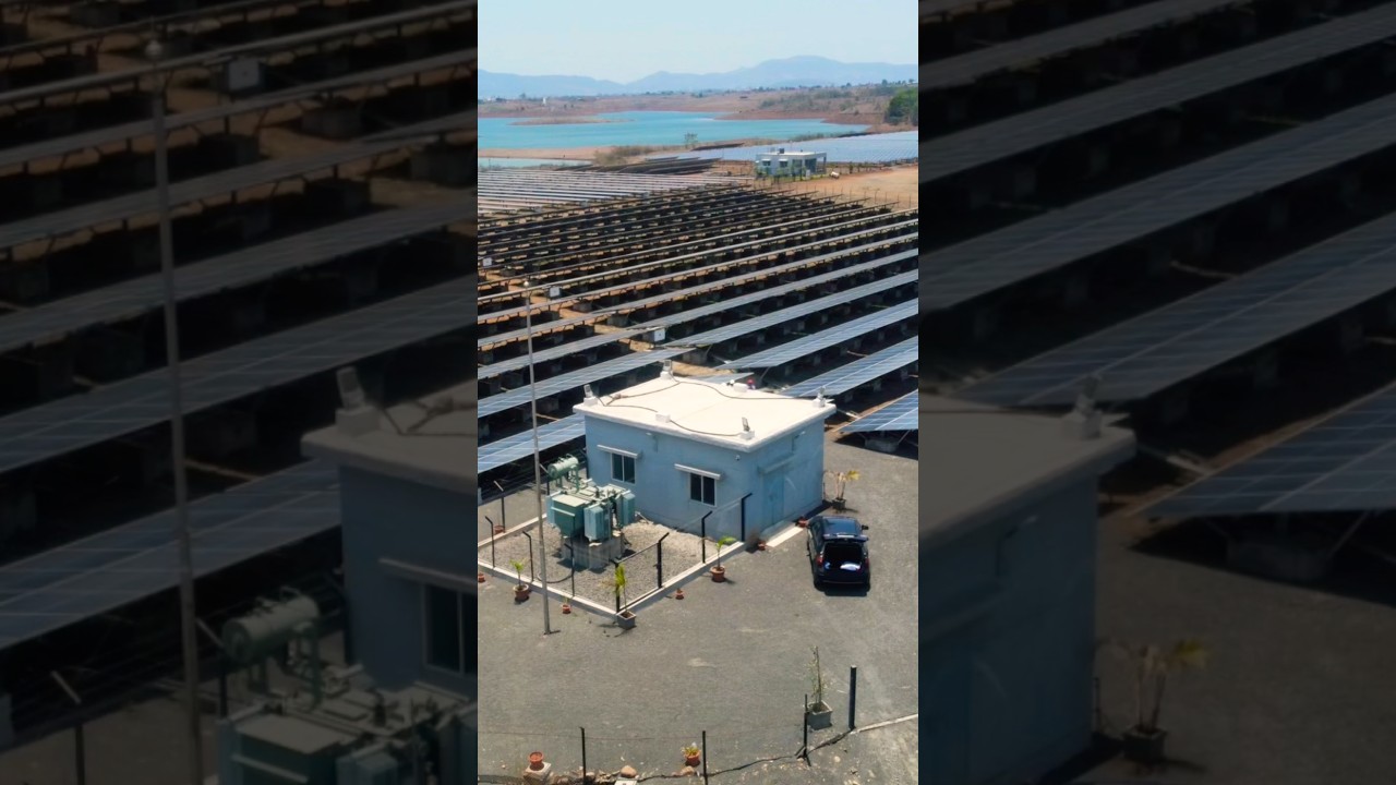 Aerial view of 2 MW Solar Power Plant #solar #drone
