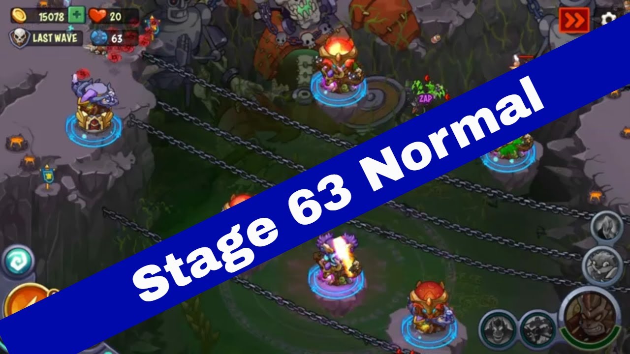 World 2 Level 63 King of Defense  TD Normal Mode | King of Defense Stage 63 Normal Mode | 3 Stars