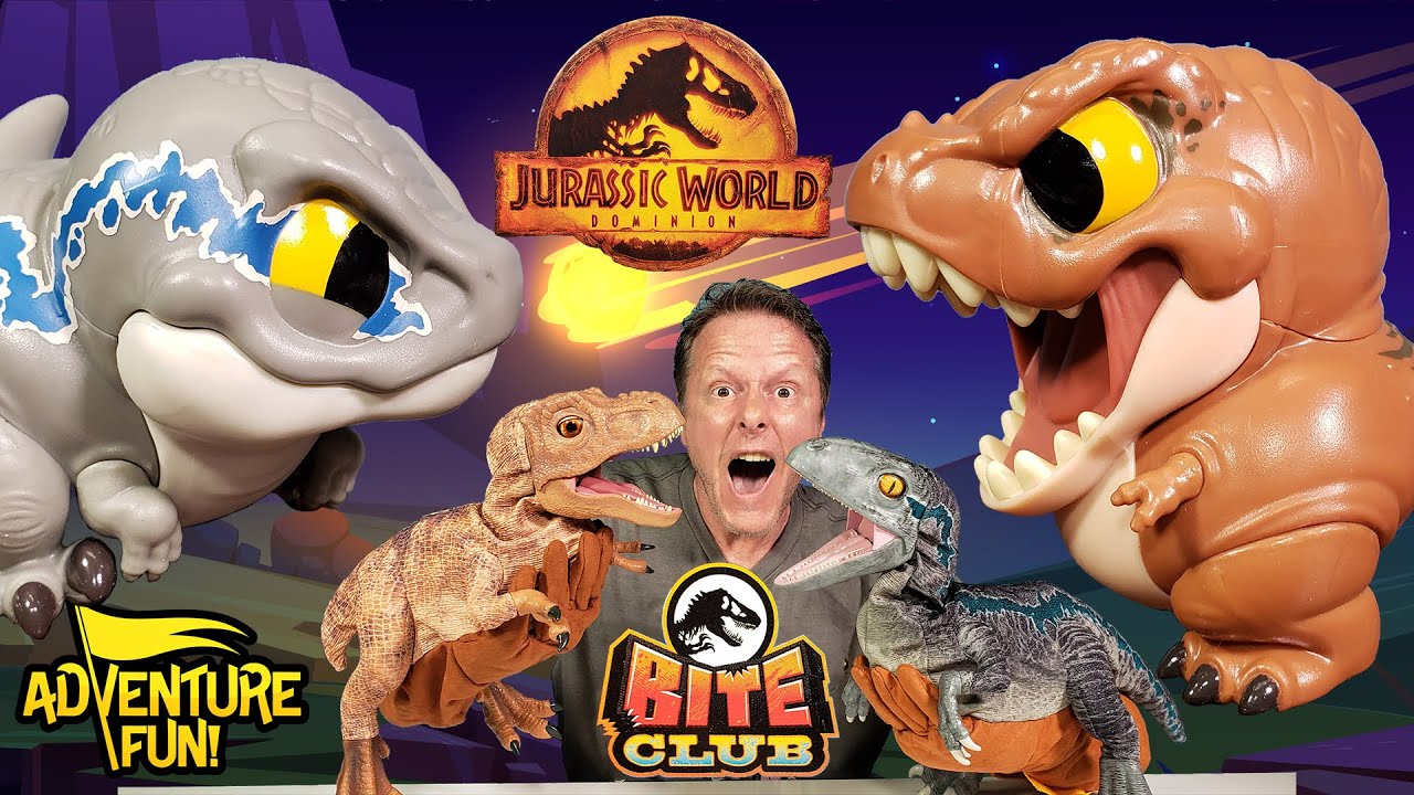 Jurassic World Dominion & Park REAL FX Baby T.REX & Baby BLUE Animatronic Dinosaur Toys!