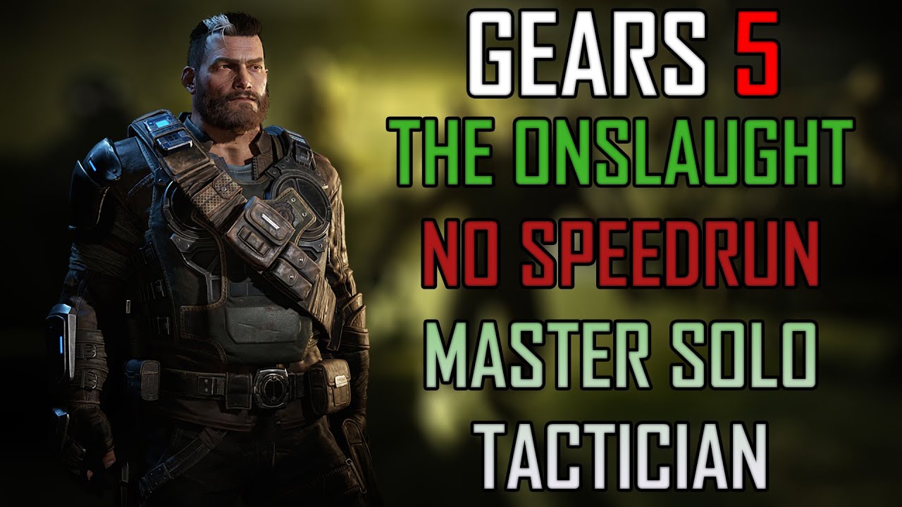 Gears 5 Master Solo Escape - The Onslaught NO SPEEDRUN (Tactician)