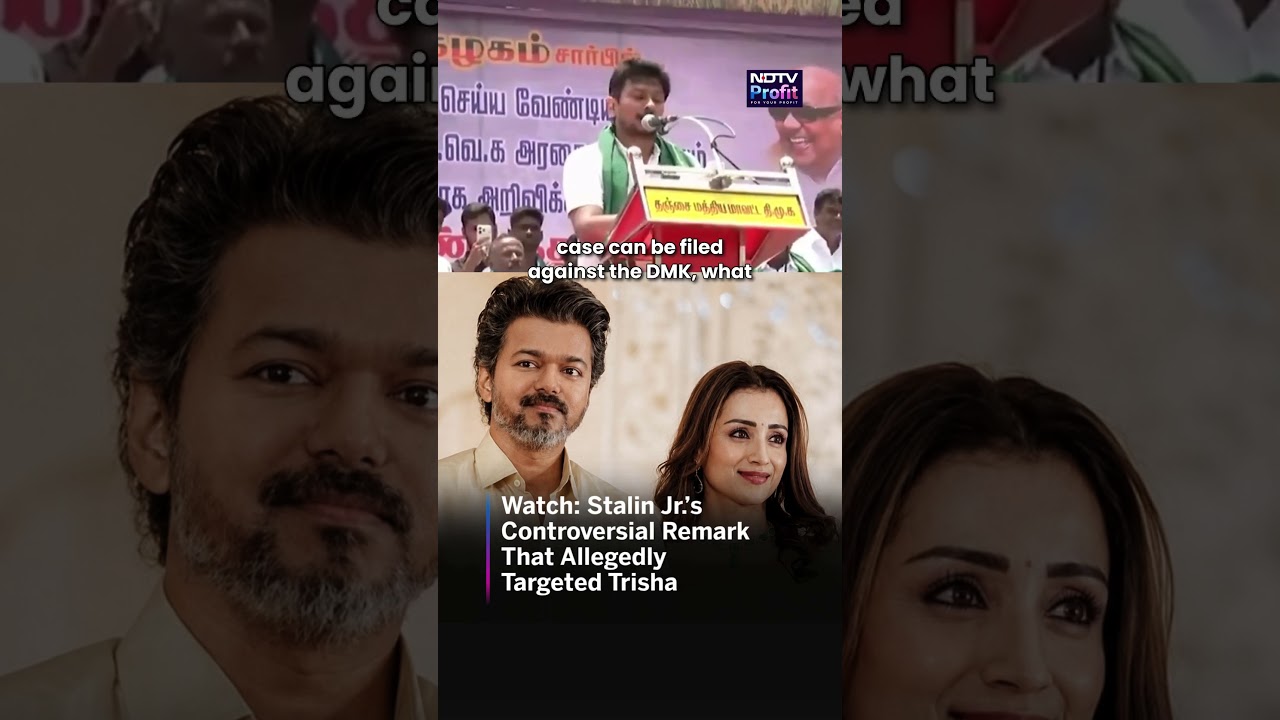 Watch: Udhayanidhi Stalin's Controversial Remark On Trisha