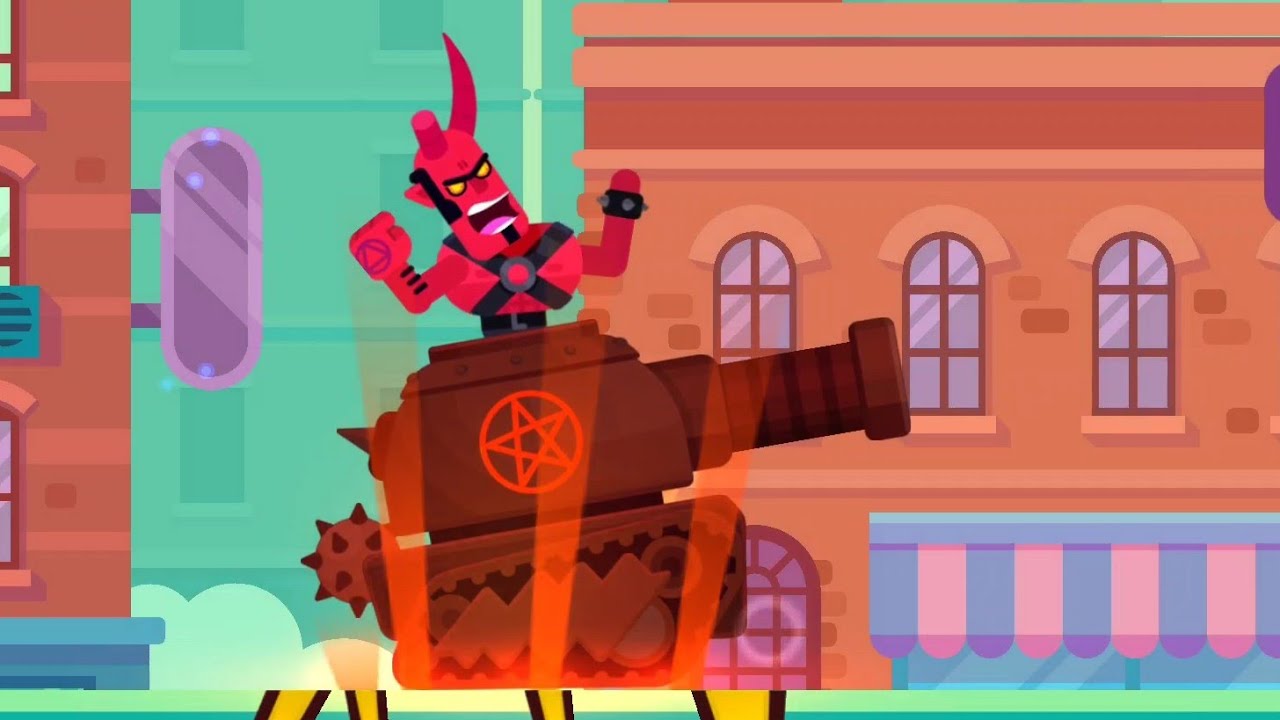 Bowmasters New Character Devil and King Full Gameplay
