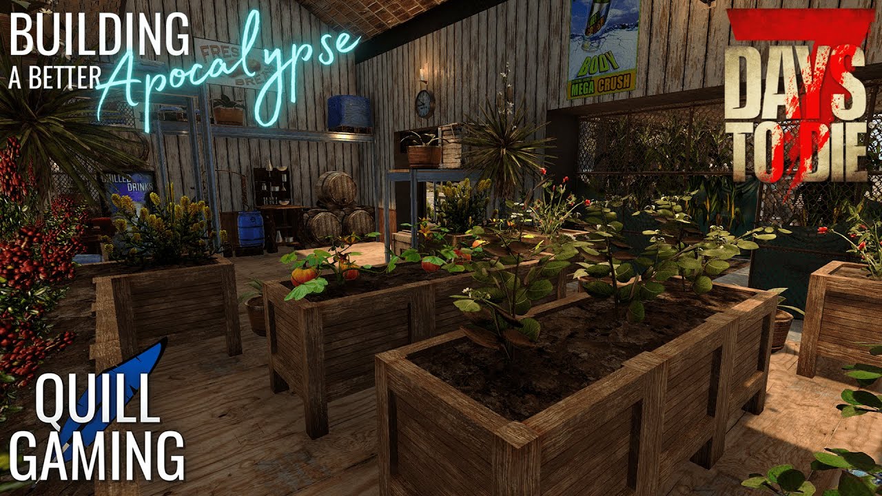 Building a Better Greenhouse / Trading Outpost - 7 Days to Die (Alpha 20)