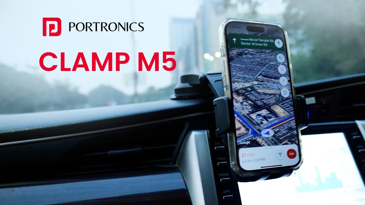 Clamp M5: Car Mobile Holder - 360&deg; Rotation & Strong Suction for Ultimate Mobile Stability