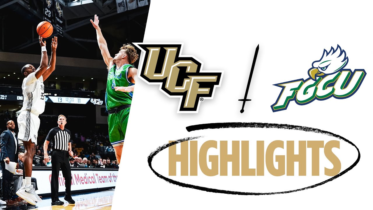 UCF Men's Basketball, 102 vs. FGCU, 80 // FULL GAME HIGHLIGHTS // Dec. 20, 2025