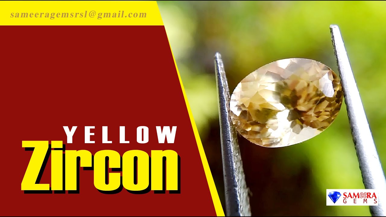 NATURAL YELLOW ZIRCON STONE | SAMEERA GEMS